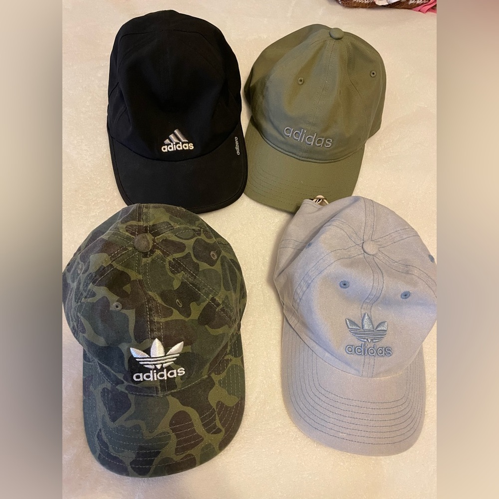 Adidas hats set of 4